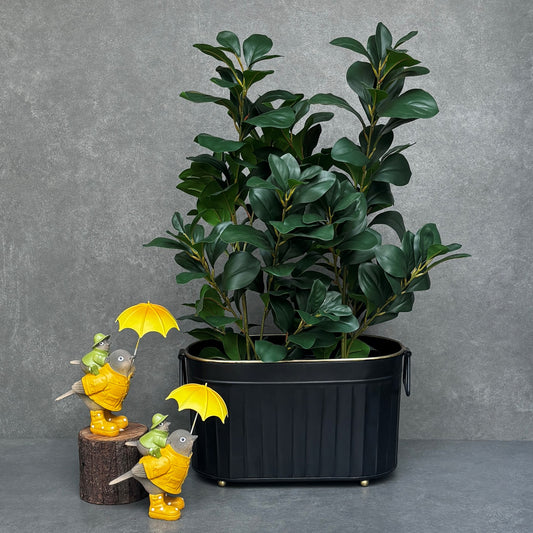 Artificial Peperomia Potted Plant