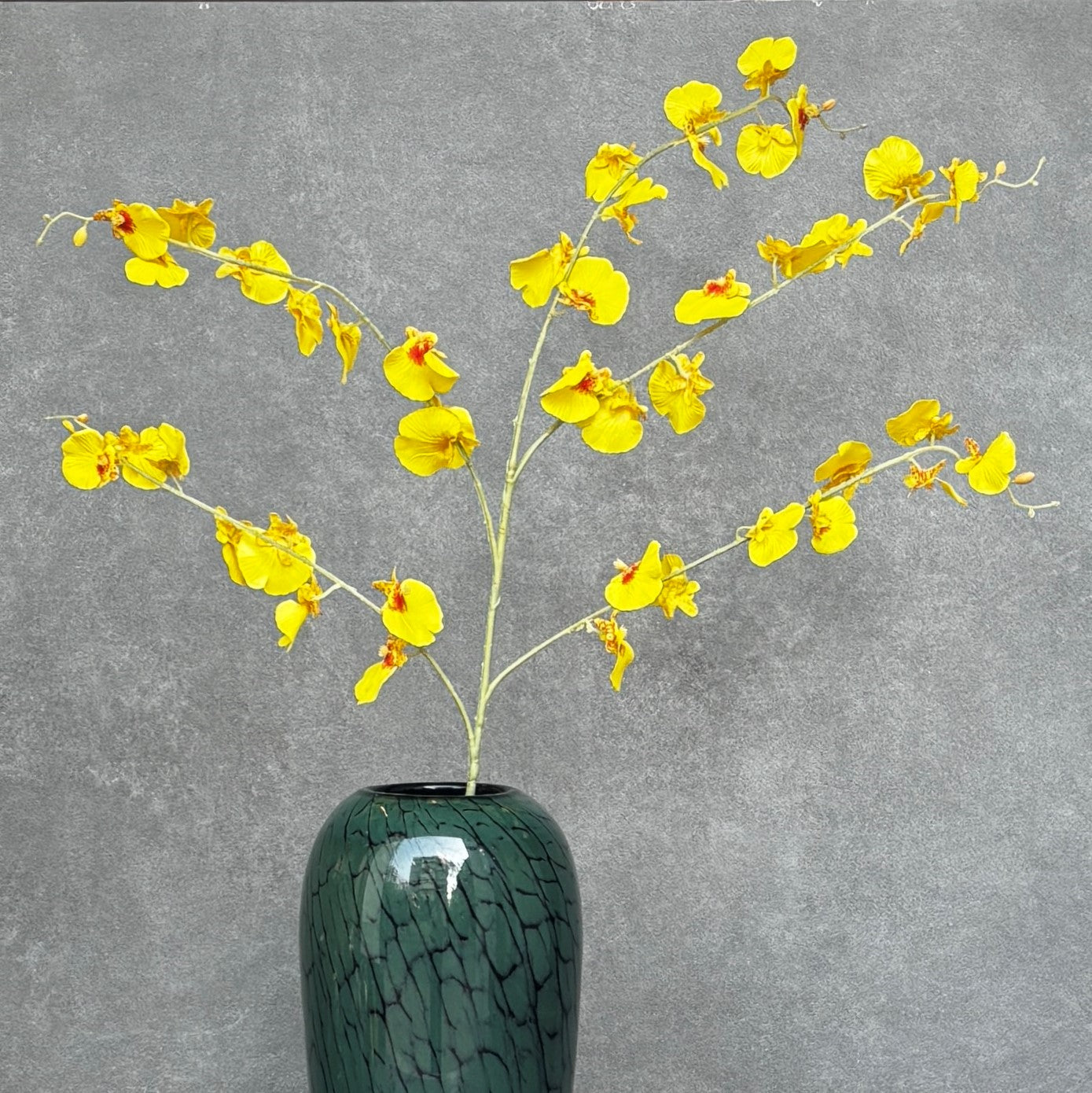 Artificial Orchid Stem Yellow