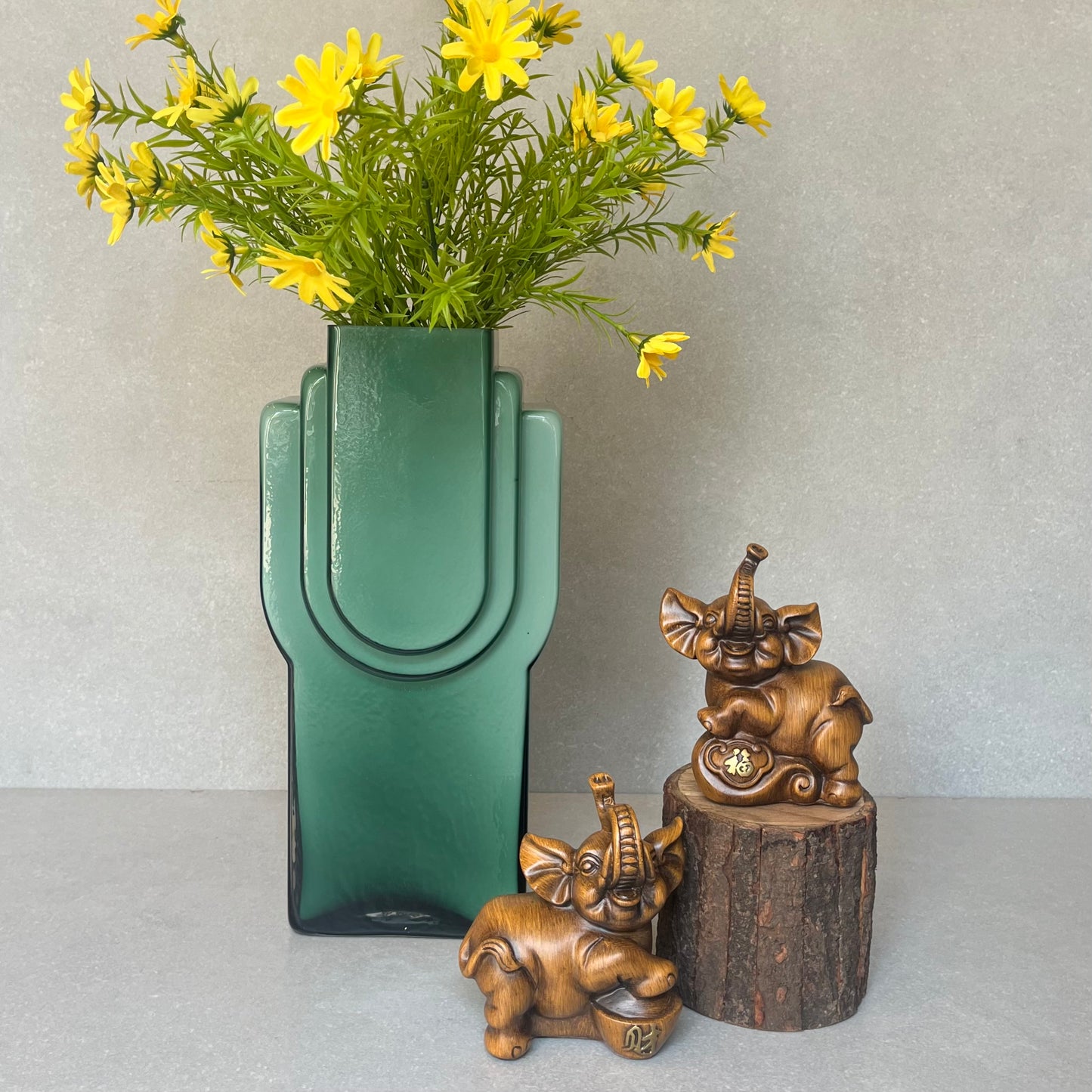 Modern Green Glass Vase
