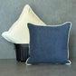 Blue Woven Velvet Cushion Cover 18 x18