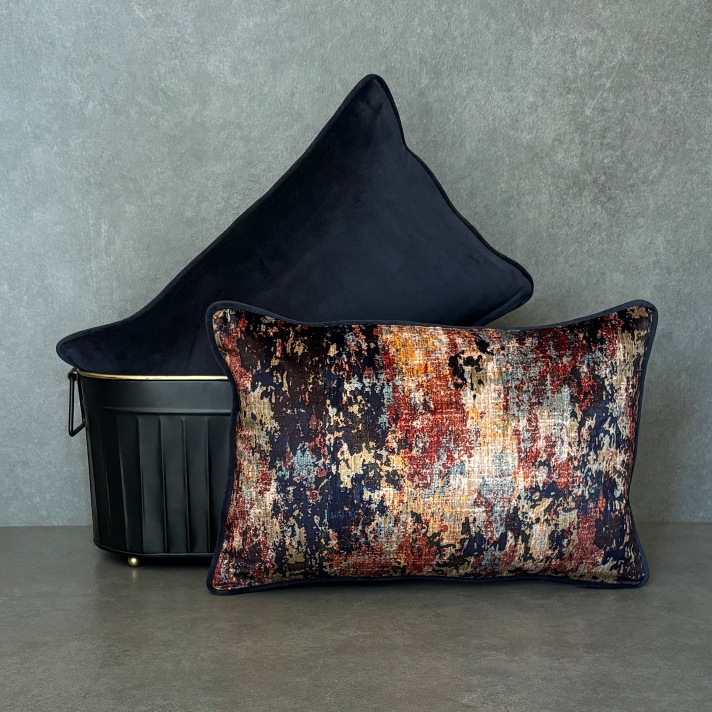 Modern Multicolor  Velvet Cushion Cover 12 x 18