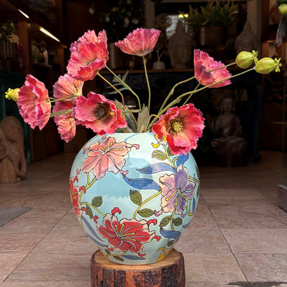 Vibrant Bloom Cearmic Pot Vase