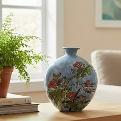Blossom Whispers Ceramic Vase