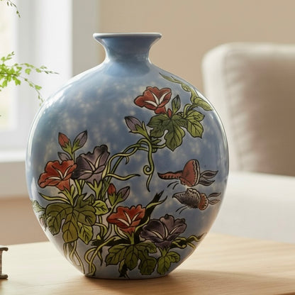 Blossom Whispers Ceramic Vase