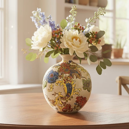 Regal Bloom Artisanal Ceramic Vase
