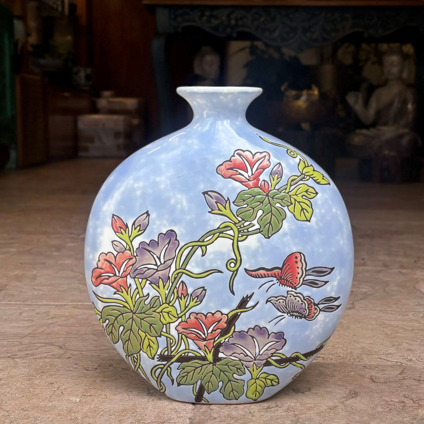 Blossom Whispers Ceramic Vase