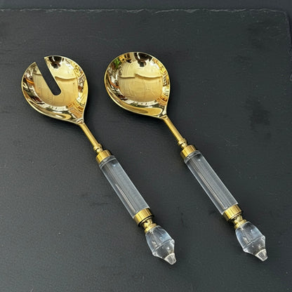 Opulent Gold Serving Cutlery Set