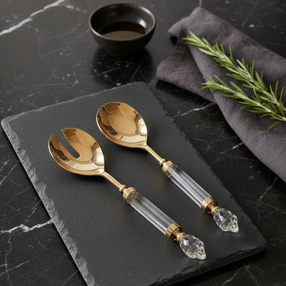 Opulent Gold Serving Cutlery Set
