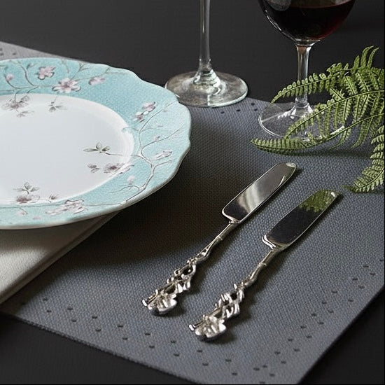 Antique Rose Table Knife - Set Of 2