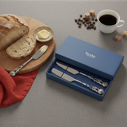 Antique Rose Table Knife - Set Of 2