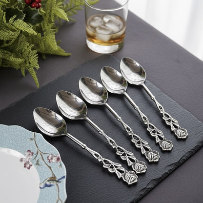 Antique Rose Table Spoons - Set Of 2