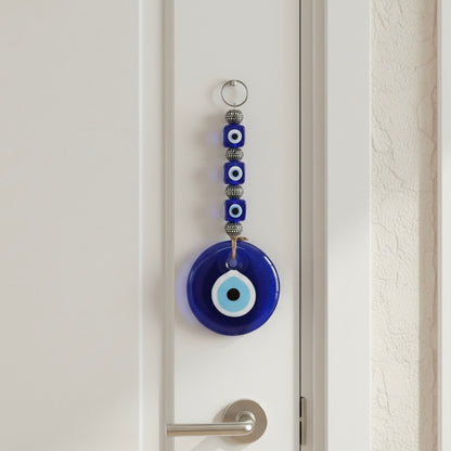 Silver Bead Evil Eye