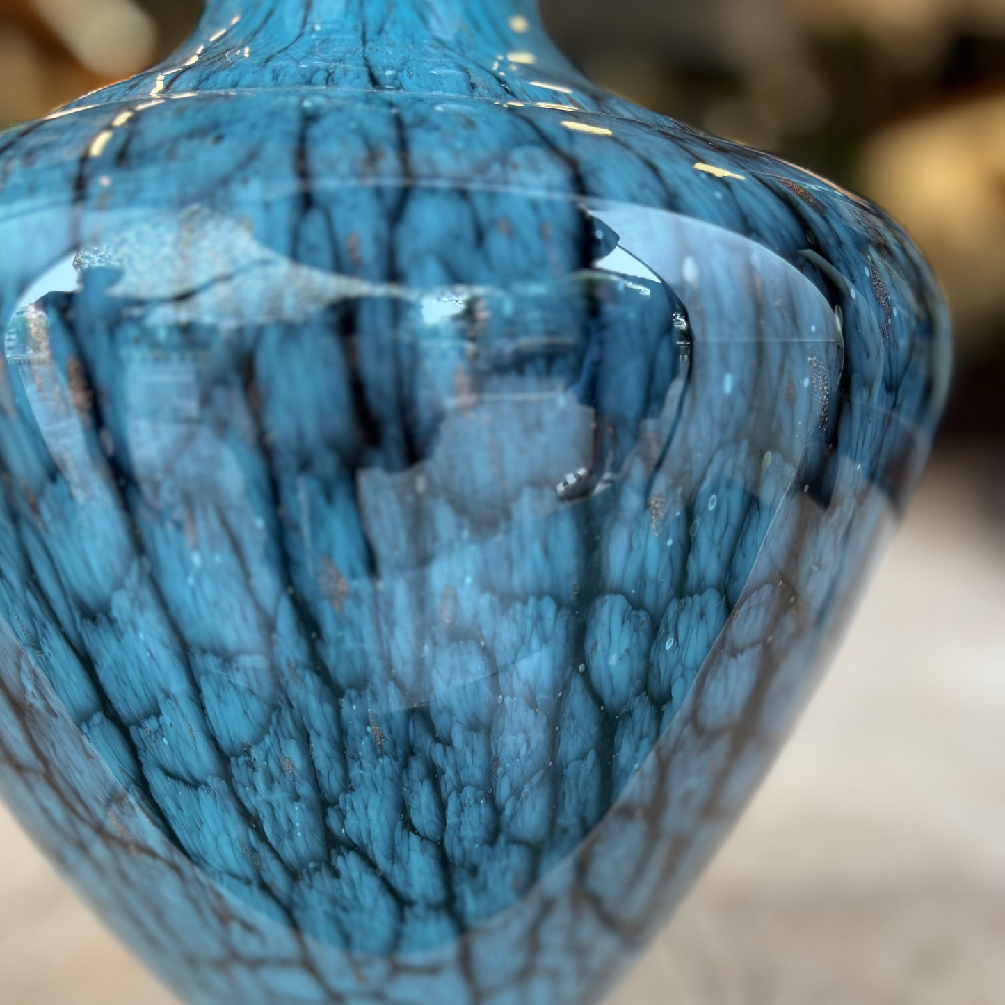 Glazed Glass Vase