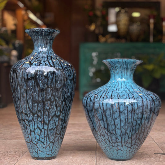 Glazed Glass Vase