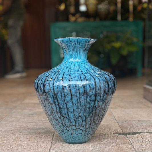 Glazed Glass Vase