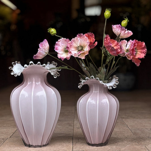 Blush Glass Vase