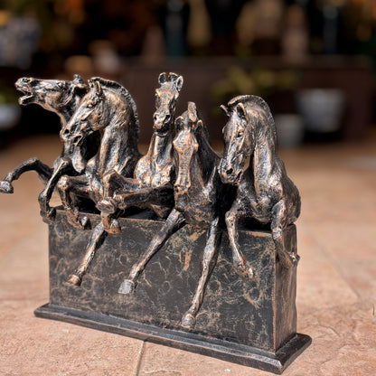 Galloping Horses Sculpture