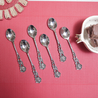 Rose Coffee Spoons - Set of 6