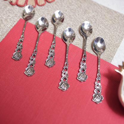 Rose Coffee Spoons - Set of 6