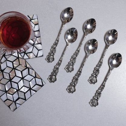 Rose Coffee Spoons - Set of 6