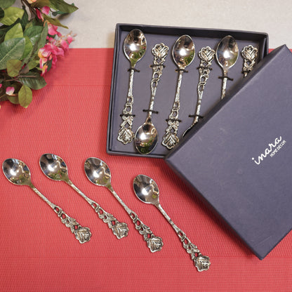 Rose Coffee Spoons - Set of 6