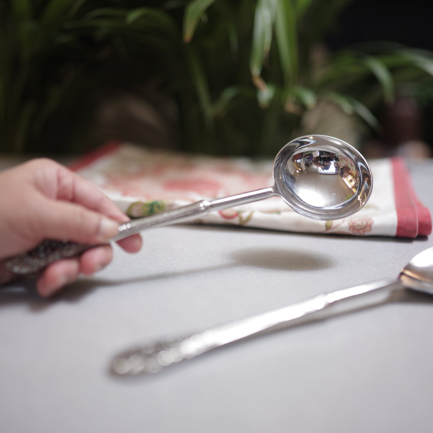 Antique Silver Serving Cutlery Set
