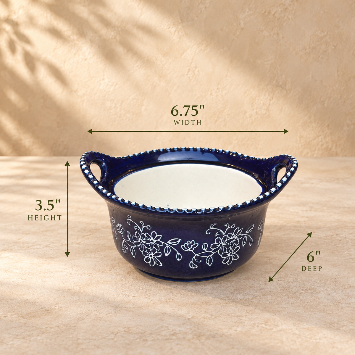 Handpainted Ceramic Decorative Bowl
