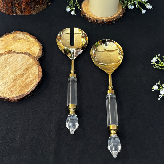 Opulent Gold Serving Cutlery Set