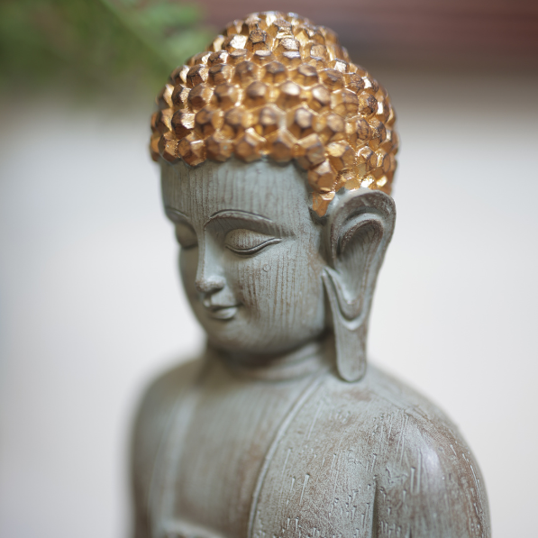 Serene Rustic Buddha Figurine