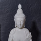 White Sitting Buddha On Lotus