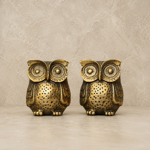 Rustic Metal Owl Bookend