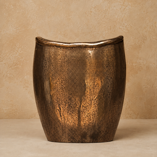 Champagne Gold Metal Vase