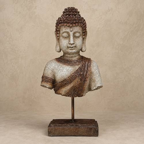 Serene Buddha Bust Sculpture