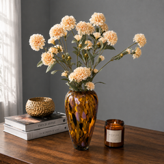 Artificial Flower Carnation Stem Beige
