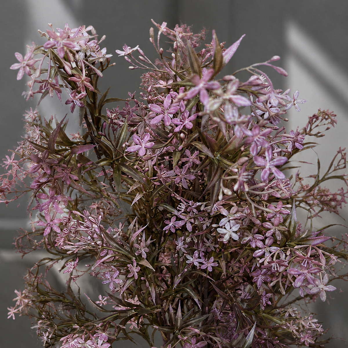 Close-up of the Artificial Flower Asparagus Stem Lavender showcasing realistic lavender blossoms, detailed foliage, and premium craftsmanship.