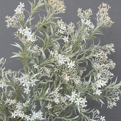 Artificial Flower Asparagus Stem Off White