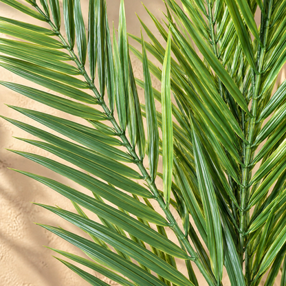 Close-up of the Artificial Palm Foliage Bunch highlighting realistic palm leaf textures, natural green tones, and premium craftsmanship.