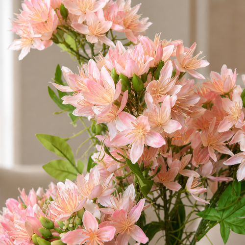 Artificial Flower Star Cluster Stem Pink