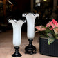 Classic Black & White Glass Vase