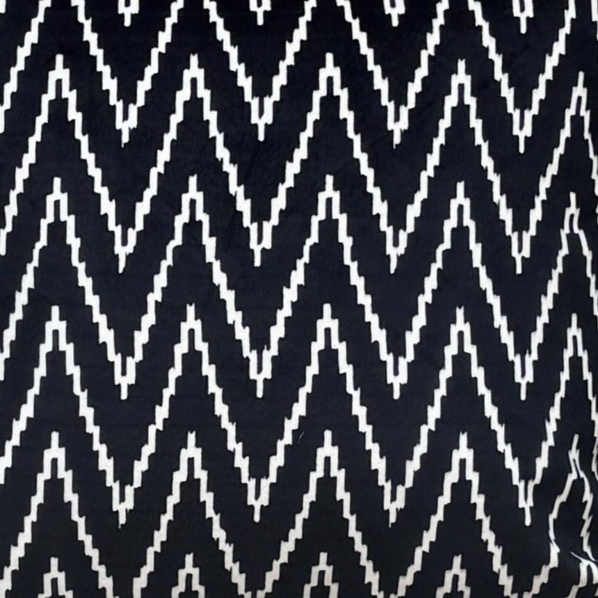 Black And White Velvet Cushion Cover 16 x 16 – another perspective | INARA