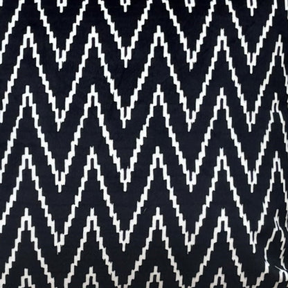 Black And White Velvet Cushion Cover 16 x 16 – another perspective | INARA