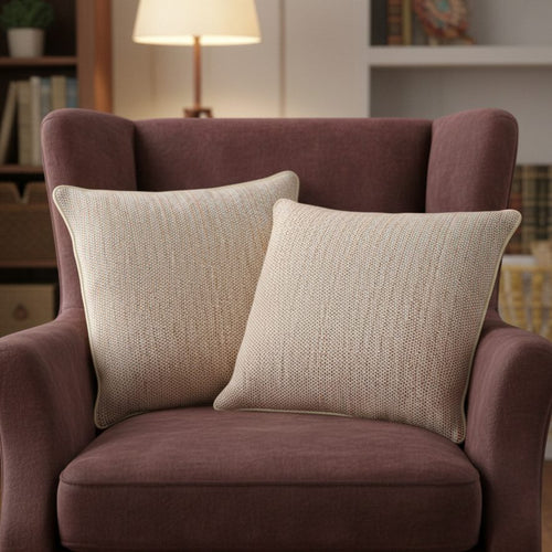 Blue & Red Cotton Cushion Cover 18 x 18 – Introducing our exquisite red and blue cotton cushion cover that will infuse a delightful charm | INARA