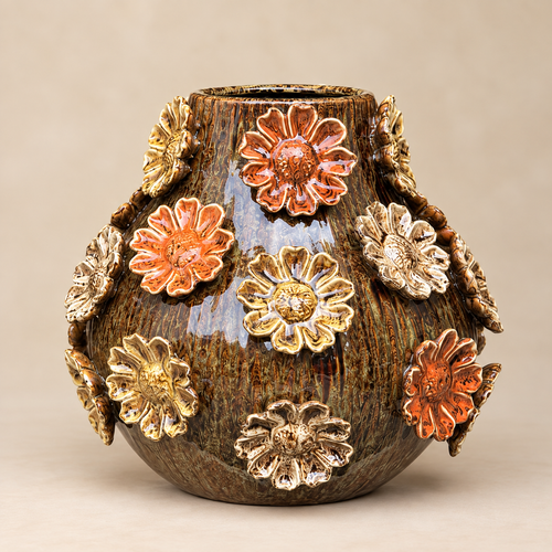 Rustic Ceramic Flower Vase