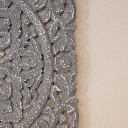 Carved Wooden Square Panel – texture and finish detail | INARA
