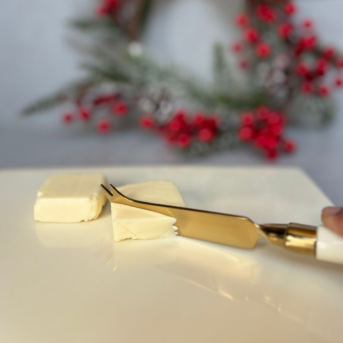 Chevron Cheese/Knife set – size and scale reference | INARA