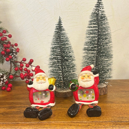 Christmas Decoration Santa Pair – alternate angle | INARA