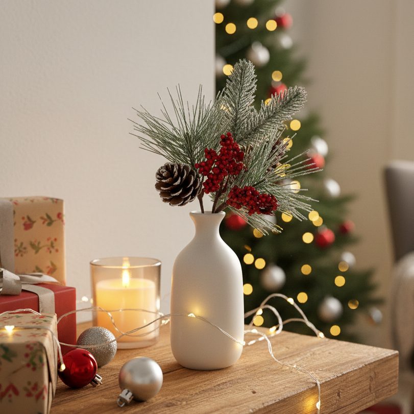Christmas Decoration- Snowflake Picks – decorative objects & figurines home decor piece | INARA