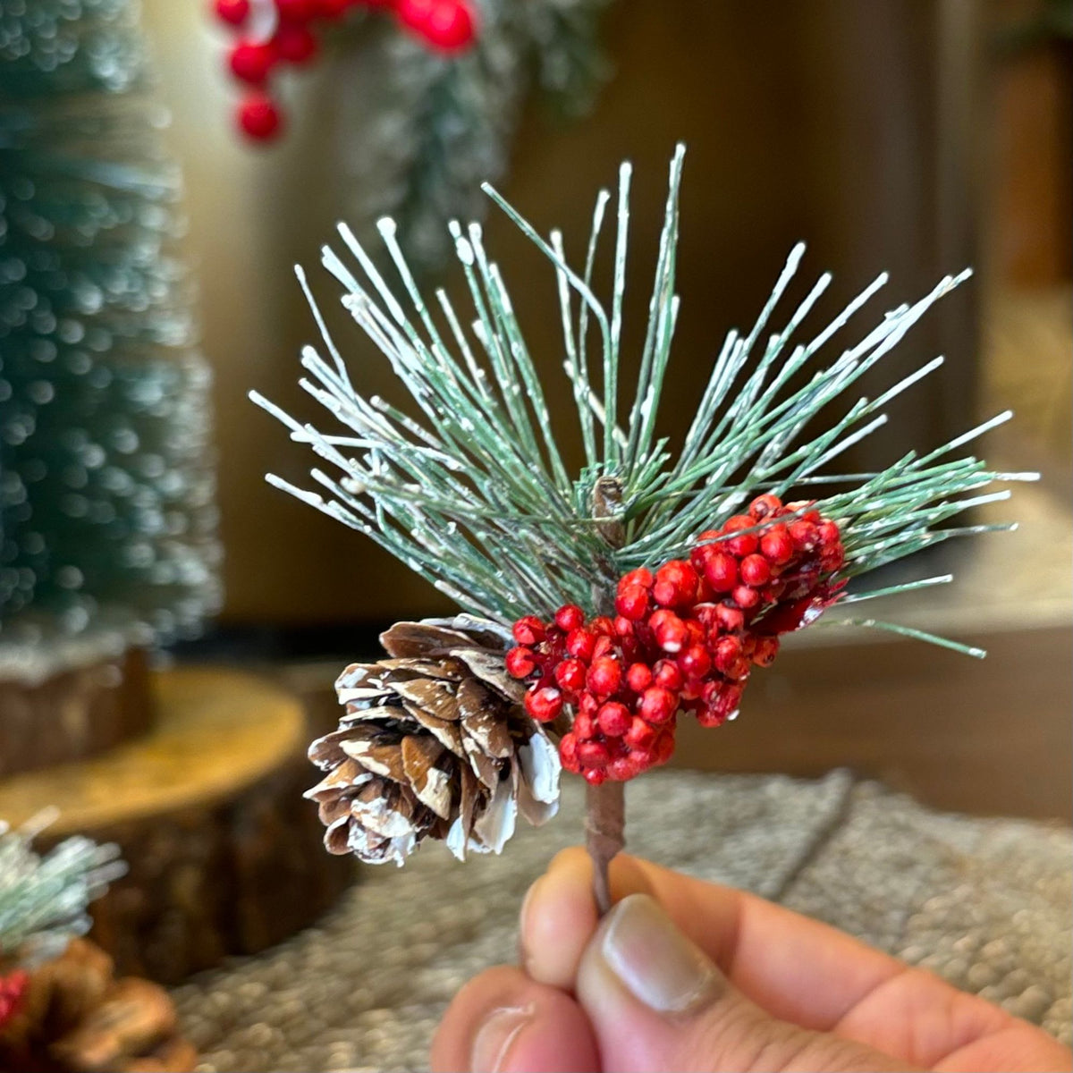 Christmas Decoration- Snowflake Picks – close-up detail view | INARA