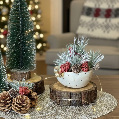 Christmas Decoration- Snowflake Picks – alternate angle | INARA