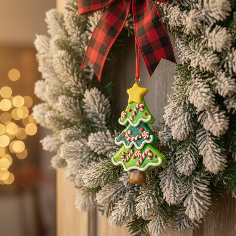 Christmas Ornament - Christmas Tree Hanging – close-up detail view | INARA